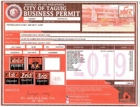 taguig mayor's permit